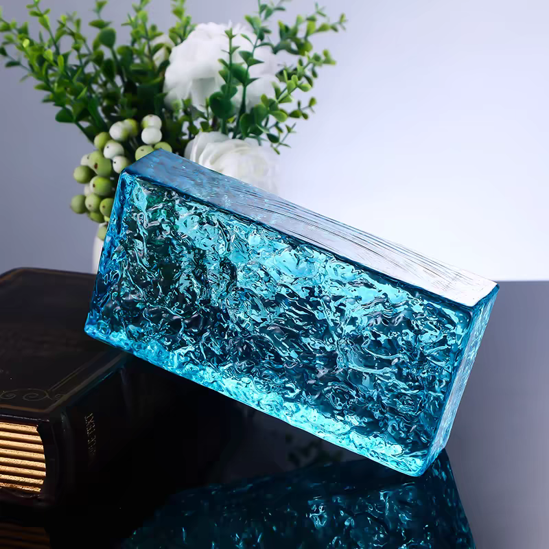 บล็อกแก้ว TIMELESS TILES รุ่น ICE 20X10X5 ซม. สีฟ้าใส TRANSPARENT BLUE_3